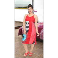Ladies Sleeveless Long T Shit Night Dress