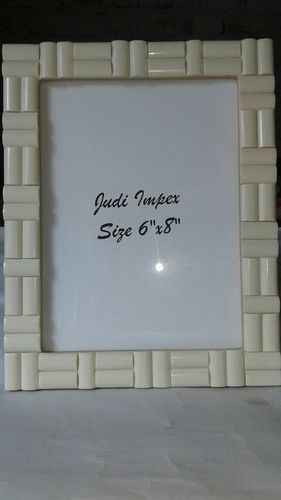 Resin half round chips photo frame