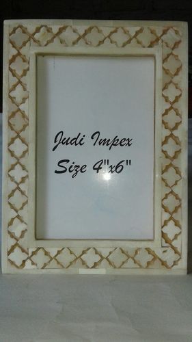 Bone flower photo frame