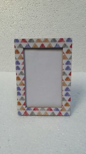 Triangle printed photo frame