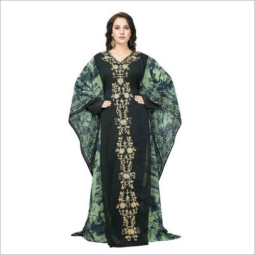 Heavy emroidered farasha dubai fancy kaftan