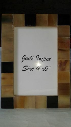 Natural horn photo frame