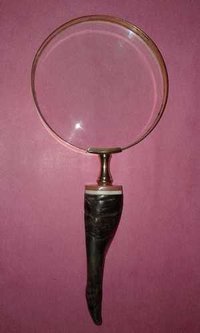 Magnifying Glass With Goat Horn Handle