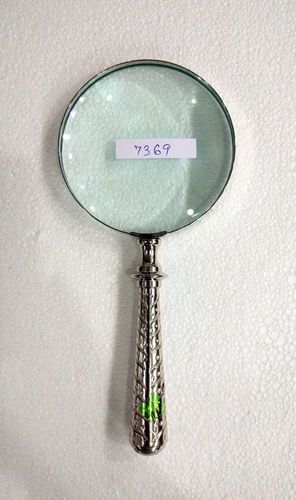 Magnifying glass brass handle