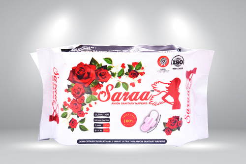 Ultra Thin Sanitary Napkins - Cotton, Different Sizes Available, White Color | Ultra Light Weight Design for Everyday Comfort