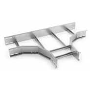 Cable Tray Tee Bend - Stainless Steel, Length 2000 - 6000 Mm, Side Rail Height 48 Mm | Ladder Type, Galvanized Coating, Polished Finish