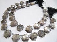 SALE AAA Top Quality Gray Moonstone AB Mystic Coated Hexagon Shape