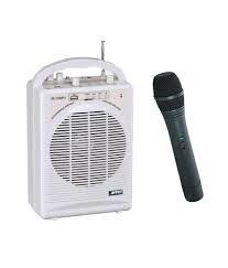 Black And White Portable Wireless Pa System