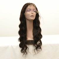 Transparent Lace Temple Raw Hair Full Lace Wig - 18 Inch, 100% Human Hair | Straight Style, Tangle-free, Baby Hair Included