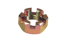 Brass Slotted Castle Nut By KHODAL IMPEX