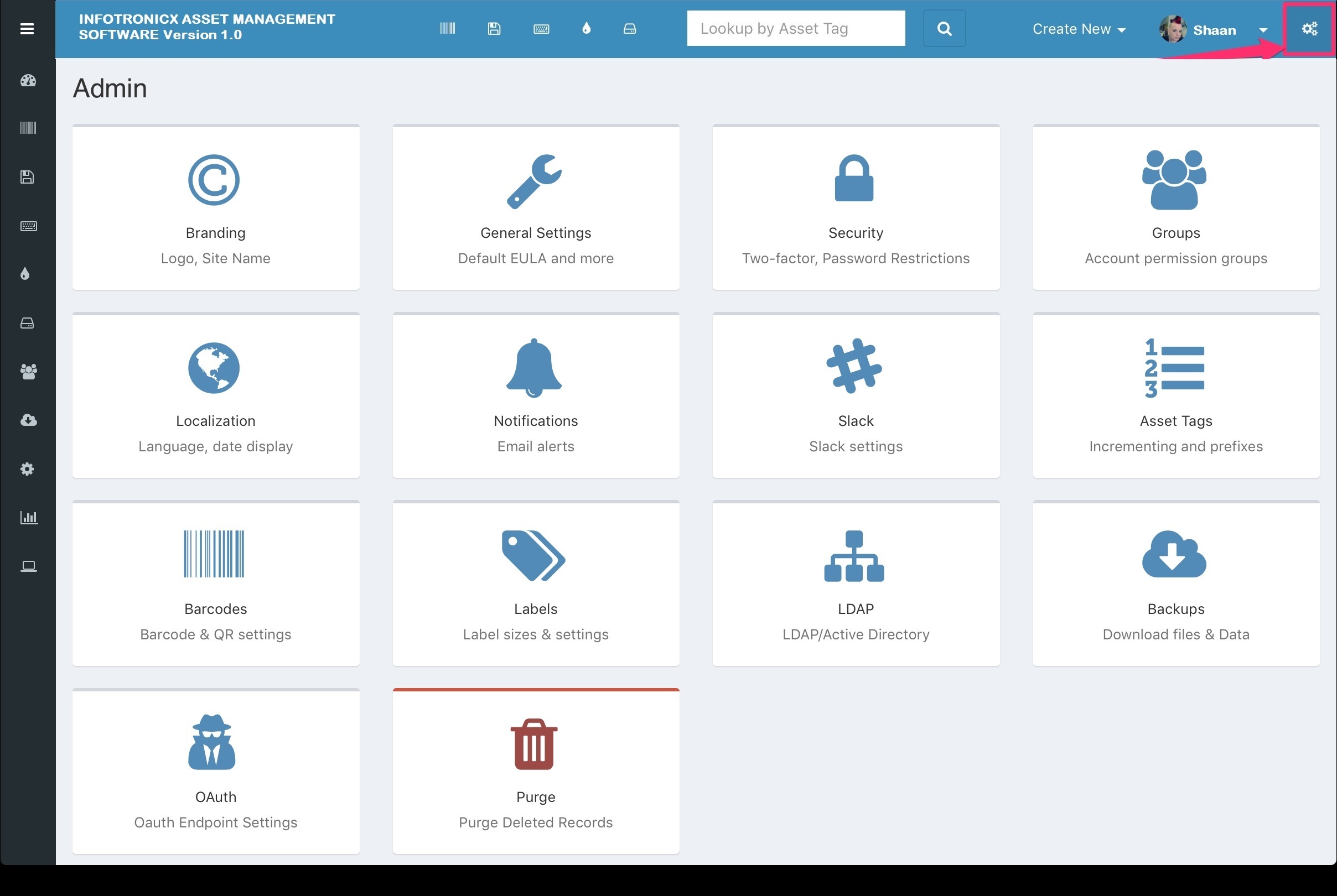 Infotronicx Asset Management System