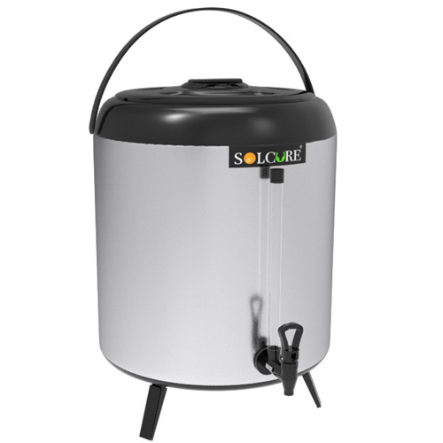 Alkaline Water Purifier - High Grade Stainless Steel 304, 9 Liters Capacity | Non-Electric, Portable Design with Copper Magnet Pyramid Benefits