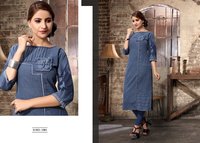 Denim Designer Kurtis