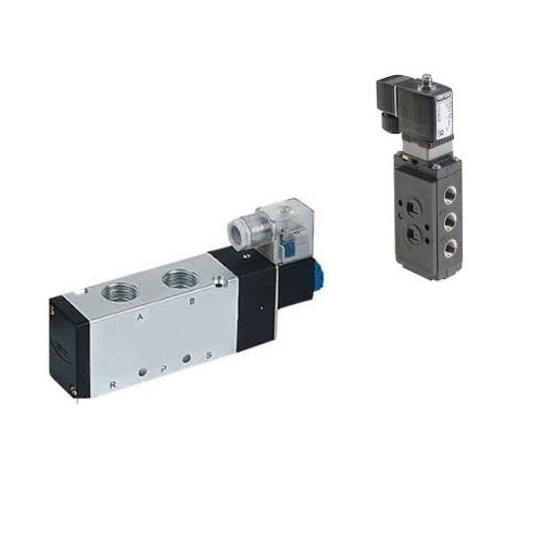 3/2 Way Solenoid Valve - Alloy Metal, 3-Point Thread Connection | Low Pressure, Corrosion Resistant, Electric Flow Compatible, Festo Type