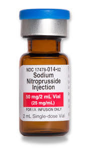 Sterile Nitroprusside Sodium Injection