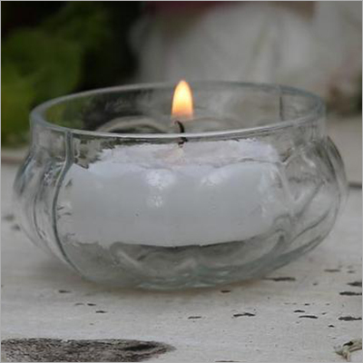 Antique Glass Candle Holder