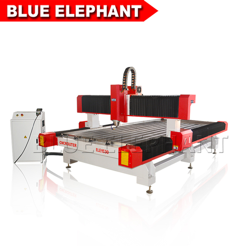 Vacuum Cleaning System Blue Elephant 1530 Stone Cnc Router , 3D Sculpture Stone Letter Engraving Machine For Marble Granite Gravestone Tombstone