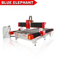 Vacuum Cleaning System Blue Elephant 1530 Stone Cnc Router , 3d Sculpture Stone Letter Engraving Machine For Marble Granite Gravestone Tombstone