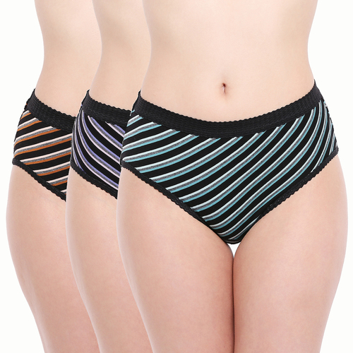 Multicolor Cotton Stripe Panty