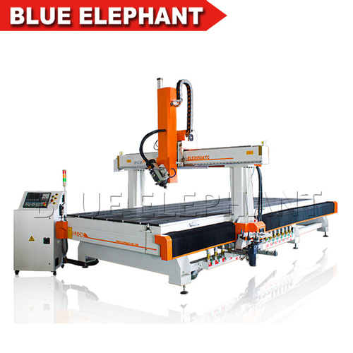 Vacuum Cleaning System 4 Axis Cnc Router 2050 Price , Atc Cnc Engraving Machine , With Caousel Tool And 9Kw Hsd Air Cooling Spindle