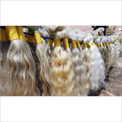 Natural Silver Gray Temple Hair