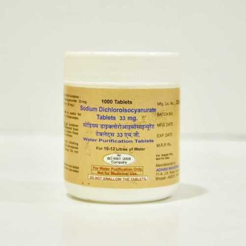Sodium Dichloroisocyanurate - 33 mg Tablets | Industrial Grade, Solid Form, 99% Purity, Water Purification Tablets