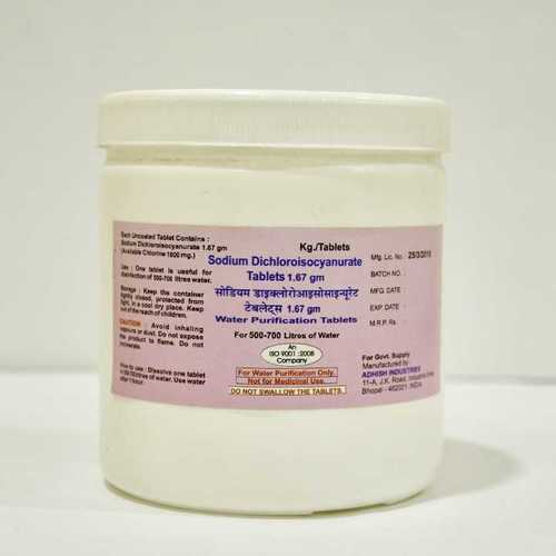Sodium Dichloroisocyanurate 1.67gm Tablets