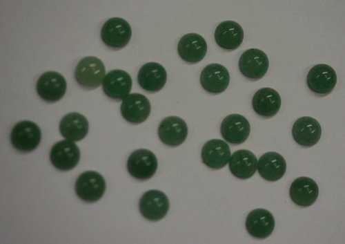 2Mm Natural Green Aventurine Round Cabochon Loose Stone Grade: Aaa