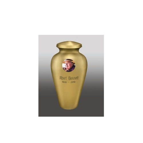 Arlington with Custom Sublimation Brass Metal Urn