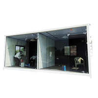 Portable Toll Booth Cabin Roof Material: Gi