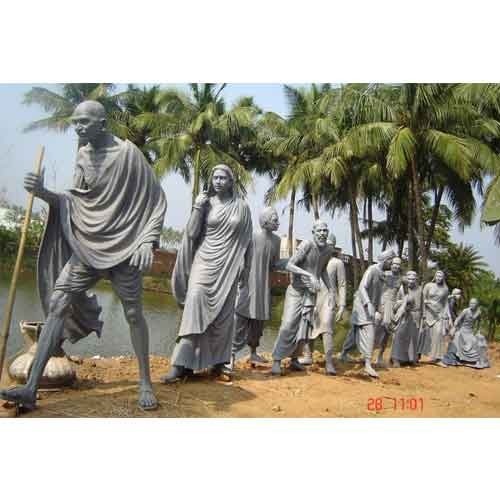 Artificial Customized Dandi March Gandhi Statues