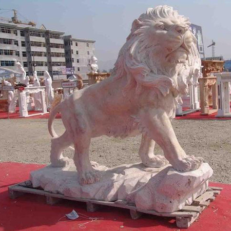 Customized Lion Fiber Statue Use: Holiday Decoration & Gift