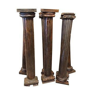 Customized Fiber Wooden Columns - Indian Casted Fibers, Customizable Colors as per Customer Choice | Exclusive Decorative Pieces for Homes, Hotels, and Restaurants