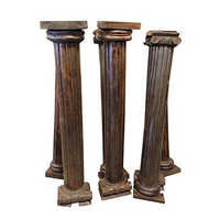 Customized Fiber Wooden Columns - Indian Casted Fibers, Customizable Colors As Per Customer Choice | Exclusive Decorative Pieces For Homes, Hotels, And Restaurants