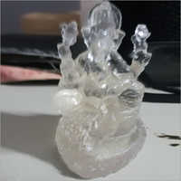 Clear Cast Ganesha statue