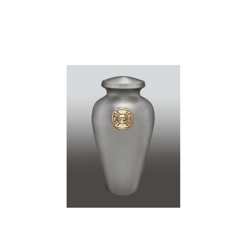 Fire Department Brass Silver cremation Urn