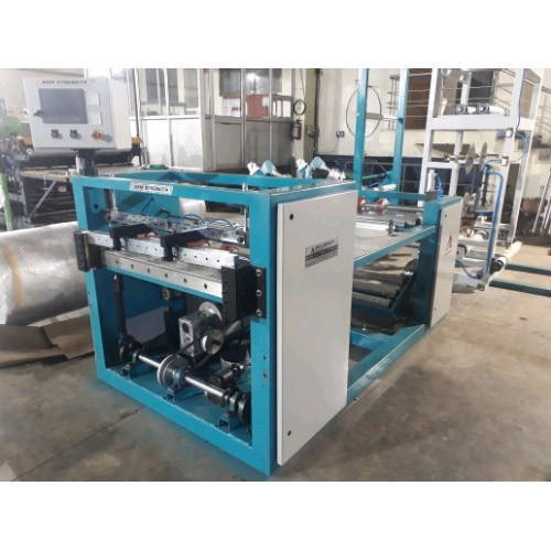 Blue Hdpe Bag Fabric Cutting Machine