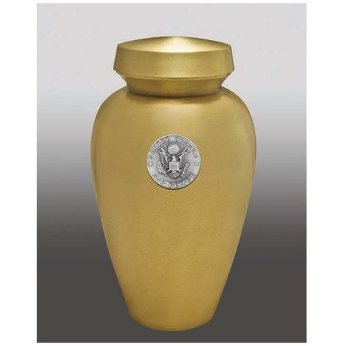 Carlton with Air Force Brass Gold Cremation Urn