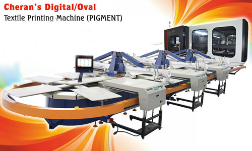 Oval with Digital Printing machine