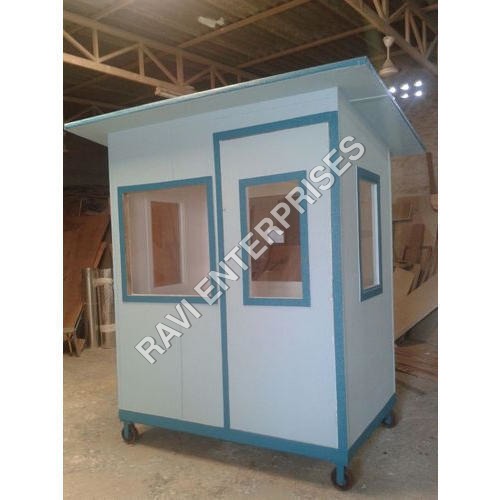 Blue Portable Security Guard Cabin