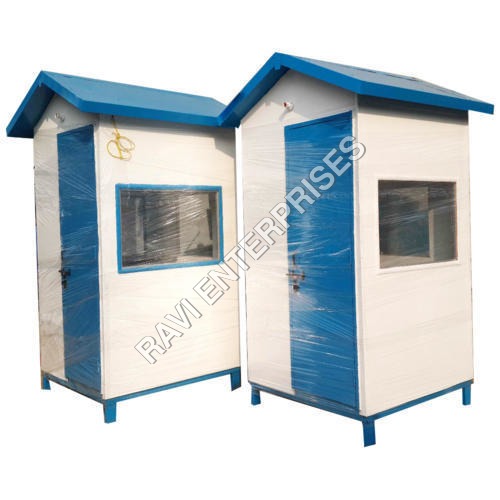 Blue And White Frp Security Guard Cabin