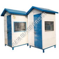 Blue And White Frp Security Guard Cabin