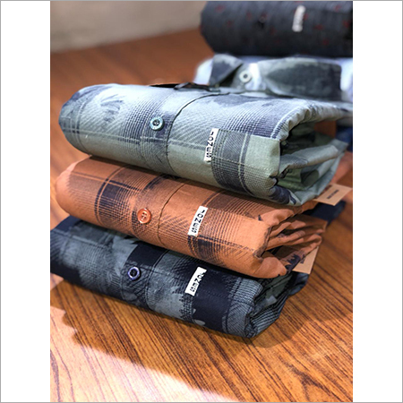 Shirts - Cotton Plaid Full Sleeve, Plus Size 7/8" Inch - Brown/Grey, Breathable, No Fade, Customized Logo, Plain Dyed
