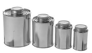 Silver Chemical Neck Tin Container