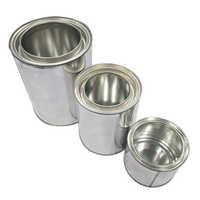 Ghee Tin Container - Aluminum Material, Round Shape, Silver Color | Non-toxic, Food Safety Grade, Residue-free Design, Multiple Sizes Available