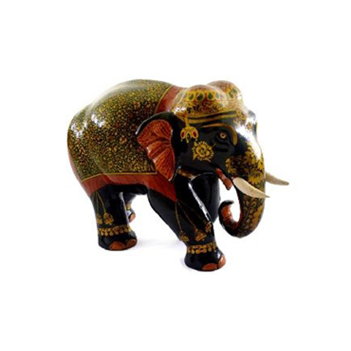 Handmade wooden carved elephant