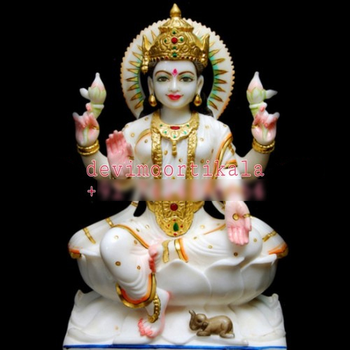 White Marble Laxmi Statue