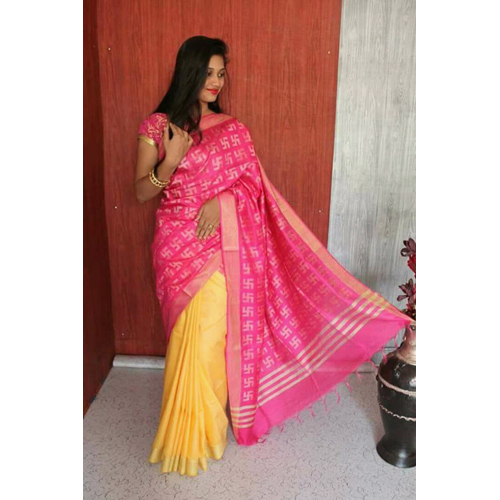 Ladies soft silk sarees 2 colour