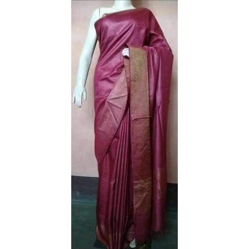 Tassar Munga Silk Saree - Luxurious Silk Fabric | Elegant Drapery, Timeless Design, Vibrant Colors