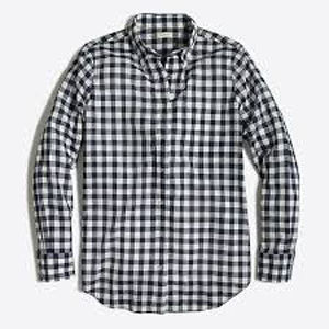 Mens Check Shirts Collar Style: Straight